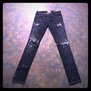 Current Elliot Distressed Skinny Jeans Size 24 / 0